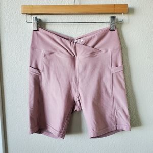 Wolven Threads "Salt" colored bike shorts with pockets